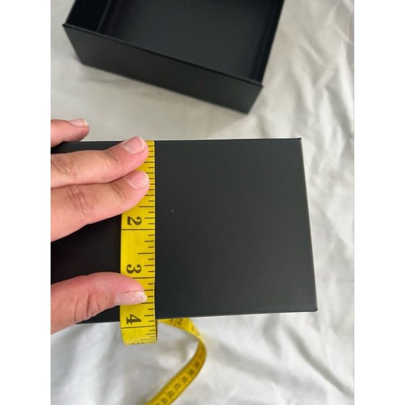 Chanel Gift Empty Box Storage  Black  8.5 x 8.5" x 4" - Picture 4 of 8